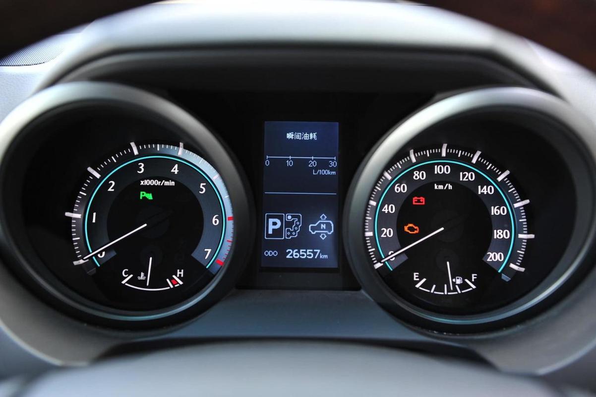 普拉多4.0L V6 VX Navi仪表盘深度解析 从功能布局到指示灯全解读